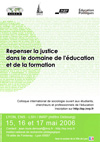 Vignette affiche colloque Repenser la justice