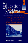 Couverture du numéro 16 d'Éducation et Sociétés