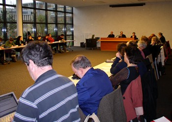 Les participants à la deuxième séance du séminaire sur le travail enseignant