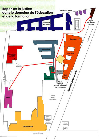 plan d'acces inrp ens-lsh